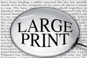Large print