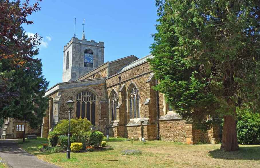 View of church in Biggleswade