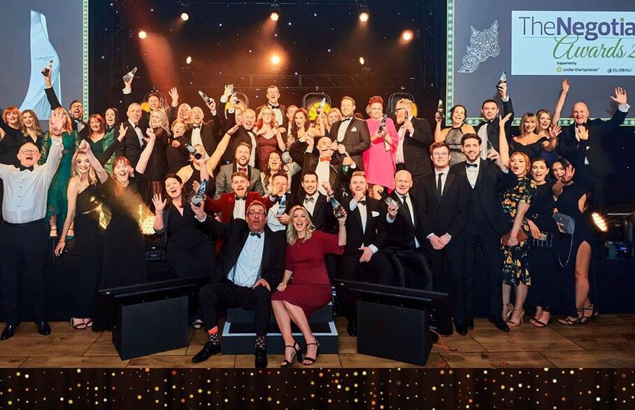 Thomas Morris staff at the negotiator awards night