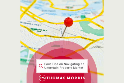 Four tips on navigating an uncertain property market with a map in the background