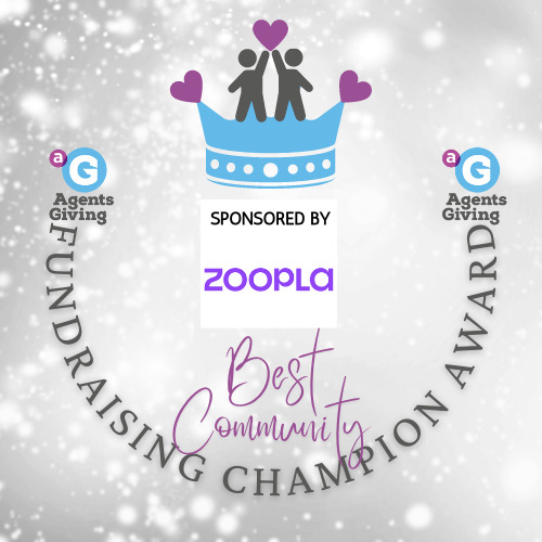Zoopla fundraising champion agents giving award 2023
